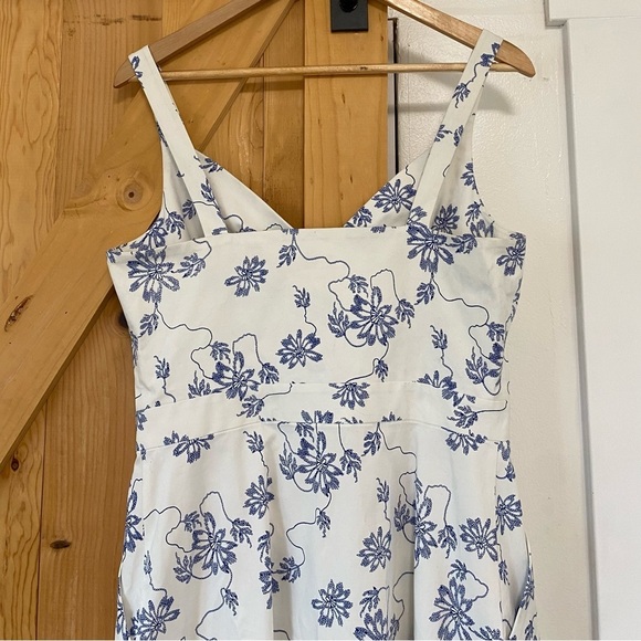 Equipment Femme Oleisa Blue Floral Button Down Dress - Picture 7 of 7